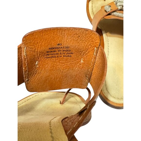 Free People Maui Slide Sandals In Natural With Tassel Accents & Toe Loop - Picture 7 of 14